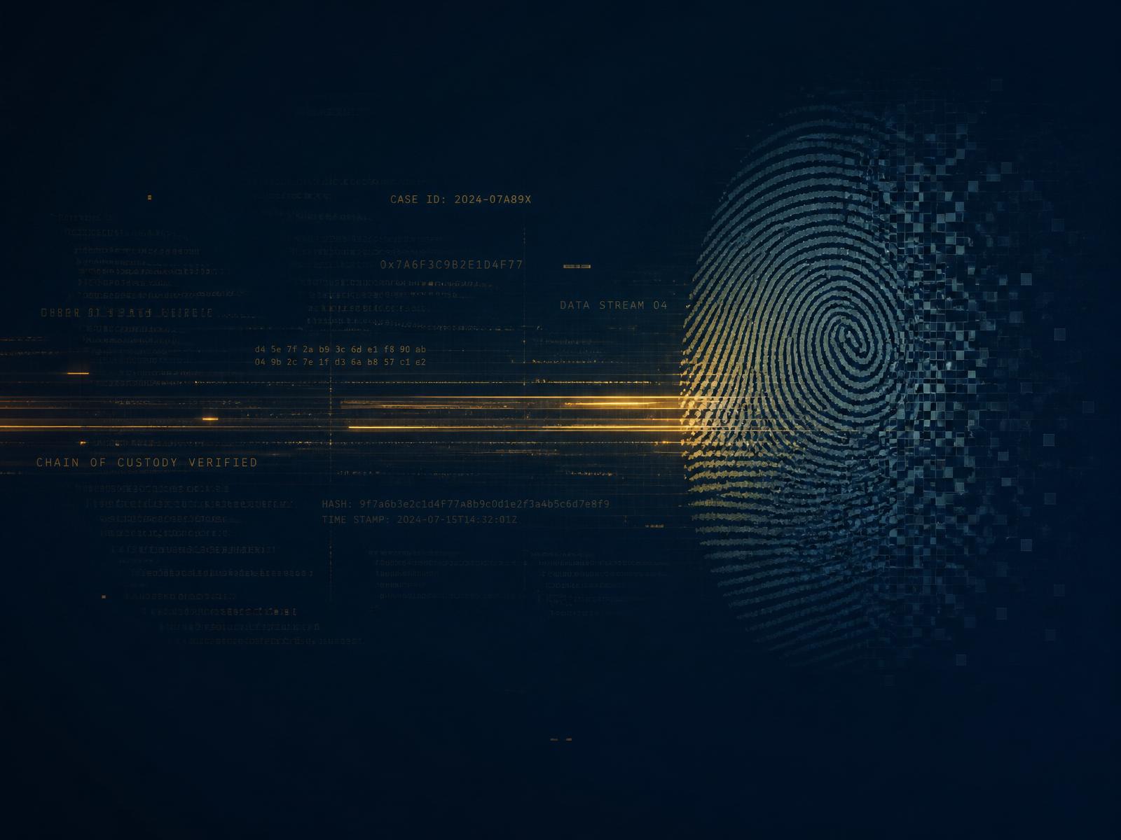 Representação abstrata de análise de provas digitais